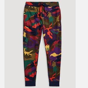 Polo Ralph Lauren Multicolor Big Pony Camo Double Tech Sweat Jogger Pants Sz M